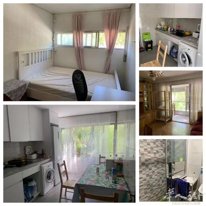 🏡马德里北部十号线FUENCARRAL地铁站旁单间出租，房子四室一卫，2楼 地
