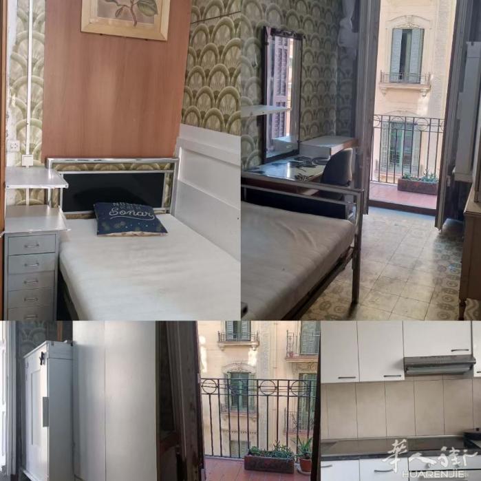 🏡巴塞两个单间出租，巴塞罗那市中心在2路3路地铁Paral-lel，单人房都带