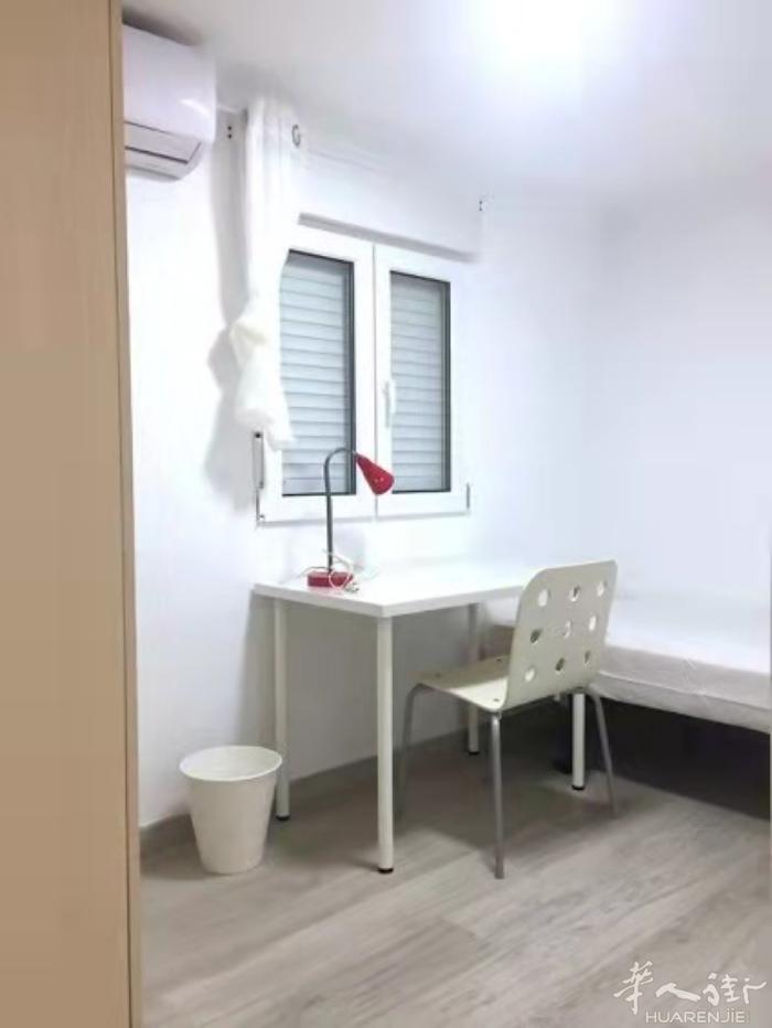 🏡马德里2号线LA ELIPA两个单间出租 地铁口步行2分钟，每个房间里都带空