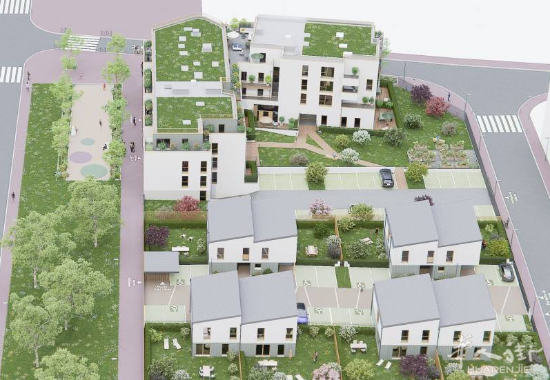 巴黎91省EPINAY-SUR-ORGE市中心双拼别墅，2023年马上交房