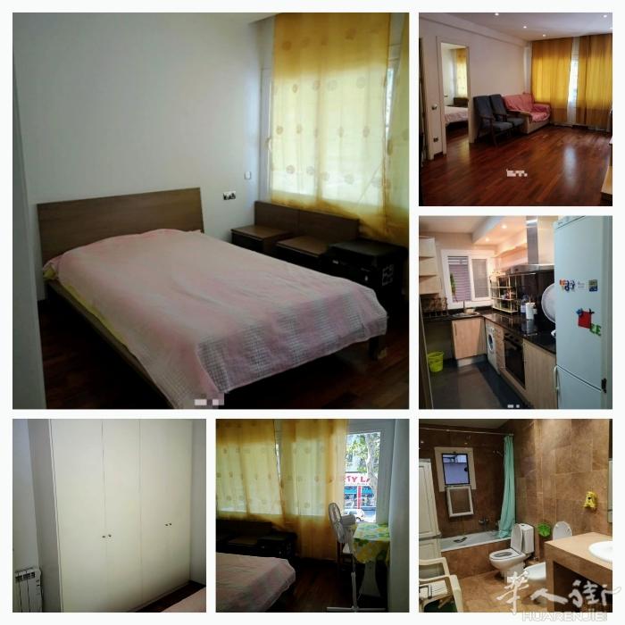 🏡巴塞单间出租，Les corts区份，L3L5sants车站步行3分钟，主卧