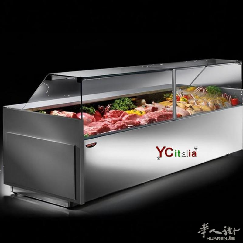冷/热食品展示柜 由选定公司生产的意大利建筑食品展示。 冷藏柜,中性和热,适用于肉店、熟食店、熟食店和超市