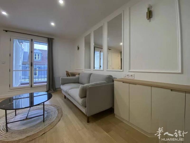 4区圣路易岛 23平studio带阳台 家具电器齐全 全新装修