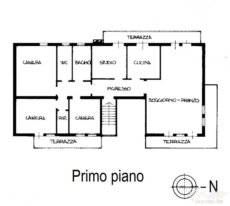 Sacra Famiglia 小区 双层大公寓 带私人花园