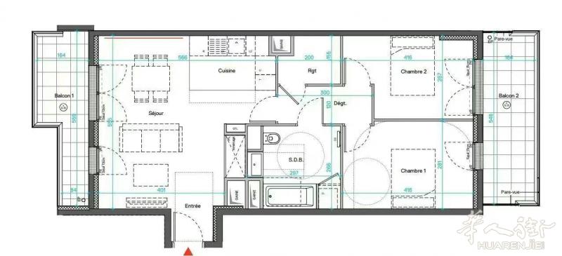 巴黎94省Créteil新房，地铁8+15，两房一厅自住价30万8千，请带材料联系咨询