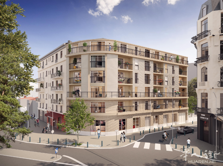 Aubervilliers市政府黄金地段法式新房、自住TVA5.5％