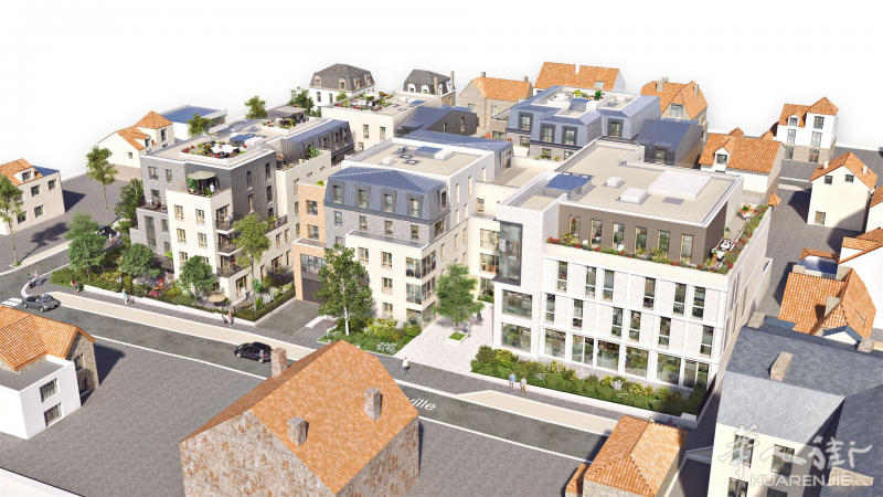 本月优惠!巴黎95省知名富人区Enghien les bains 市中心花园洋房