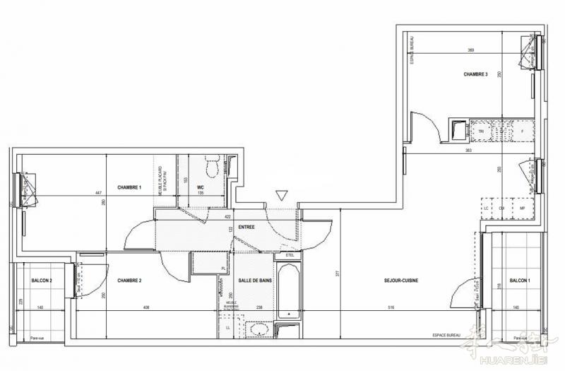 巴黎94省Créteil双地铁房，三房一厅自住价38万起