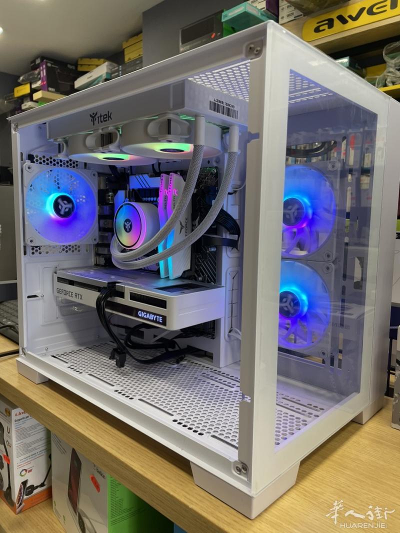复活节特价 i5 13400F+RTX 4070 TI 白色海景房水冷游戏主机。