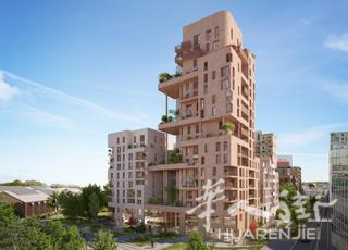 小巴黎13区旁Ivry-sur-Seine 塞纳河畔新房，住宅旁未来地铁10号线和T Zen5电车线