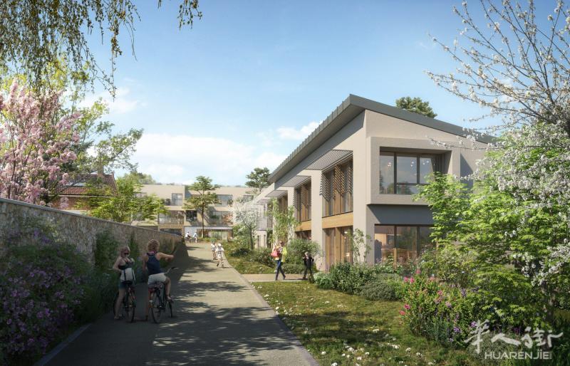 巴黎78省Verneuil sur Seine市政中心复式两房一厅，三房一厅