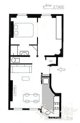 18区(ID:190979) 53平的公寓,2室1厅 走路5分钟有M4,M12