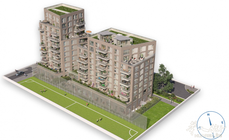 巴黎92省Asnières sur Seine 地铁口交房快，家庭自住地铁房不容错过