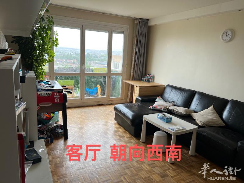 巴黎 94 villejuif 两室一厅 65 平，房东直租，花园小区顶楼14楼朝西南光线好