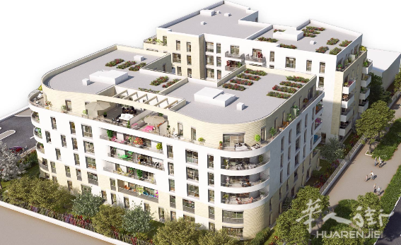 巴黎93省Aulnay sous Bois新房一房一厅17万1起,私立学校和大型公园旁