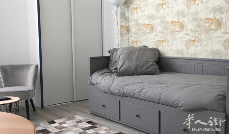4区·25平·studio·有家具 1400€ / 月 起租时间 : 2023-06-28 ID: 189607