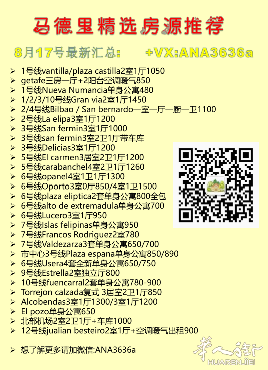 【马德里好房出租】