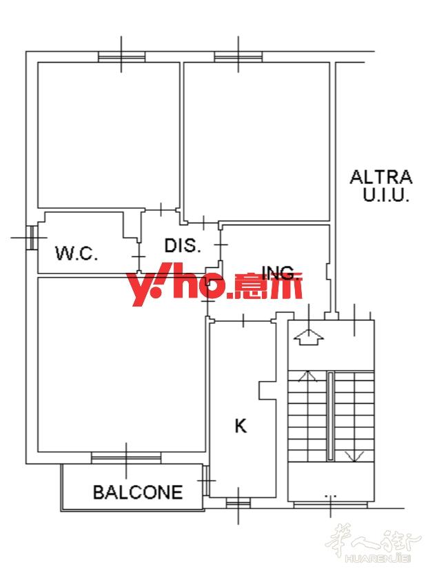黄线地铁 Comasina 两室一厅 政府拍卖