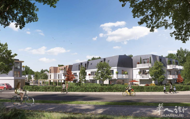 🏠大巴黎91省Évry-Courcouronnes新房别墅🏡, 价格超值, 近未来电车站, 约23年底通车