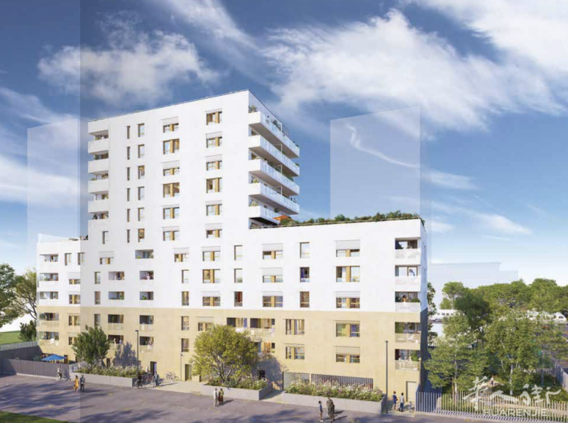 🏠中瑞特别推荐, 优质户型🌟❗️— 大巴黎94省Ivry-sur-Seine新房🏠 🔥‼️两房一厅70平米, 因为在地平所以天然的带一个35平花园