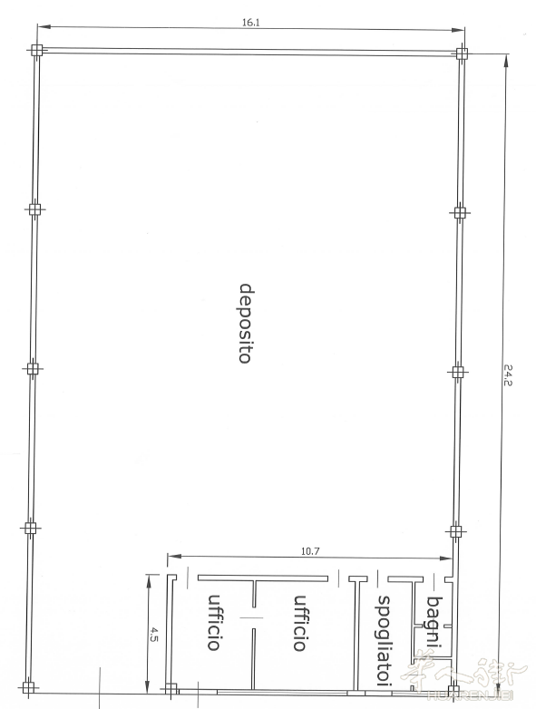 米兰RHO FIERA 旁仓库转租，地理位置优越，约400平，含两间办公室，两个洗手间