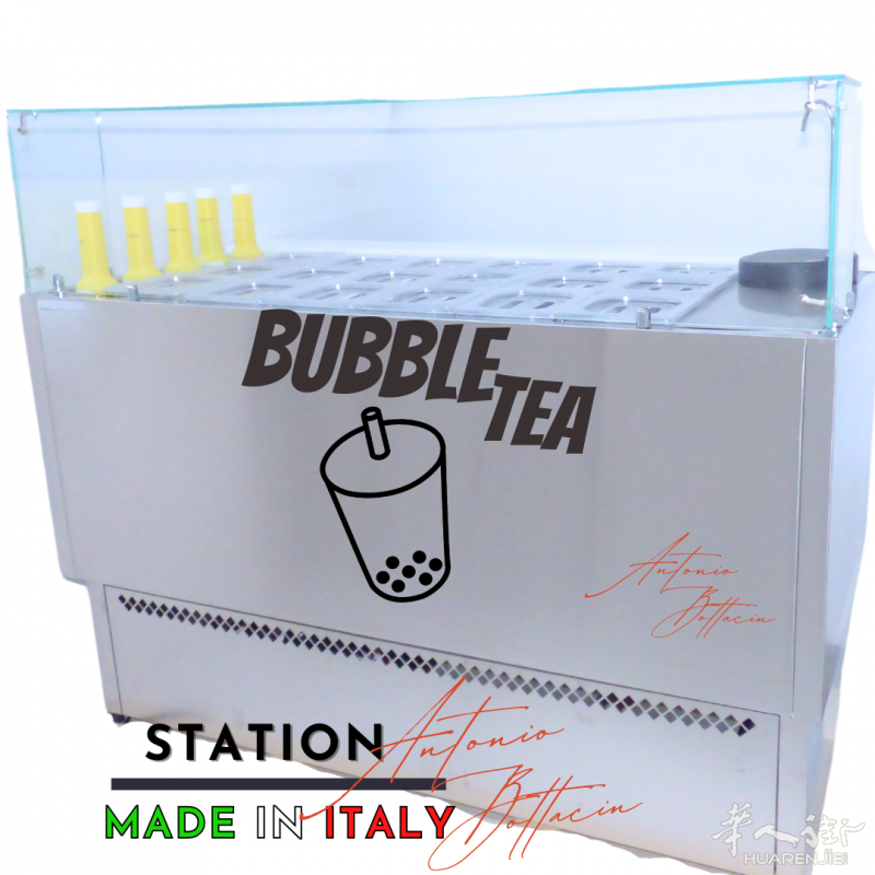 Banco refrigerato per Bubble Tea 18 vaschette
