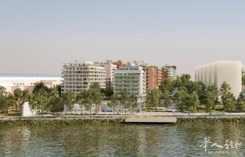 巴黎93省Saint-Ouen塞纳河畔新区新房,地铁步行10分钟,两房一厅自住价37万出头起