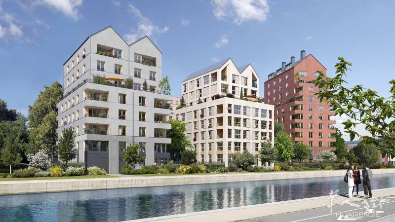Bobigny 运河旁环境好马上交房的新房，一室一厅带车位自住价22万起，欢迎联系咨询