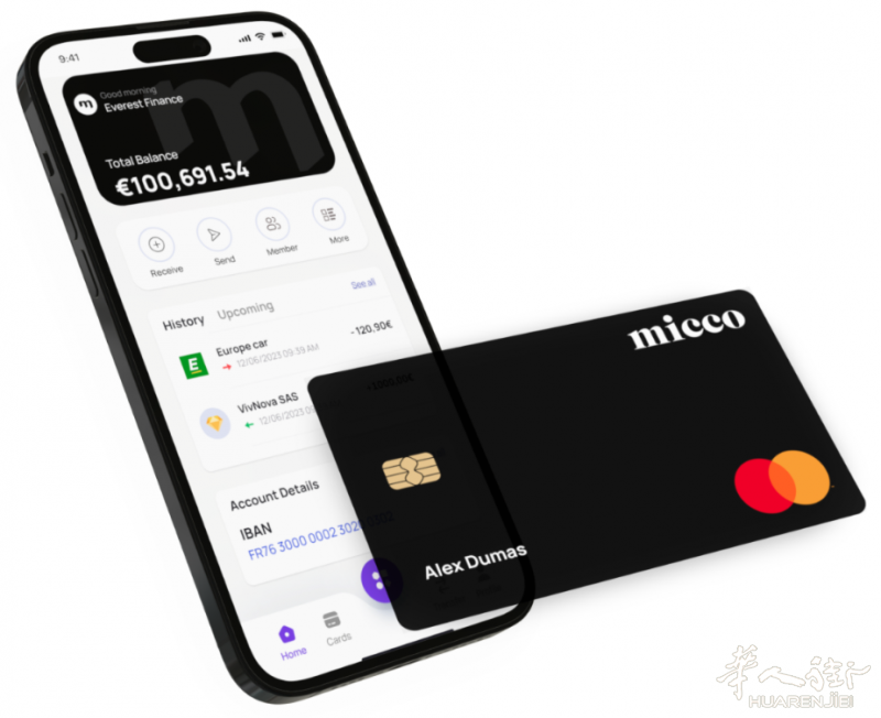 法国公司开银行账户｜中文服务｜全程线上办理｜15分钟完成注册｜Micco