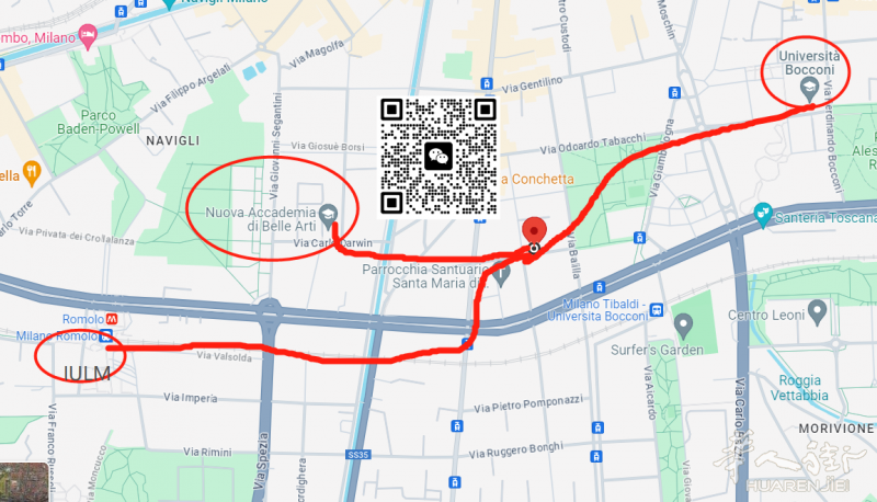 NABA 走路 7 分钟 / BOCCONI 10分钟