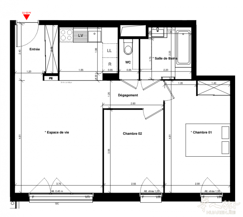 92Asnières-sur-Seine刚建成的新房，38万多两房一厅不用等，近C线和13号线