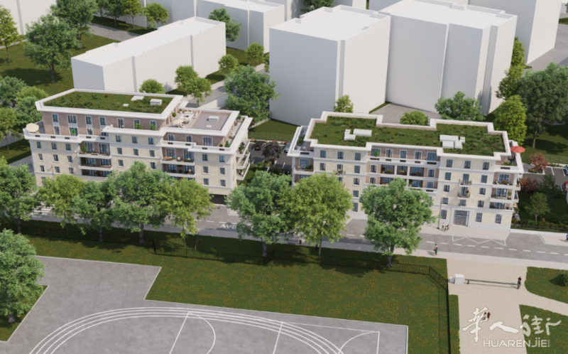 巴黎93区Le-Blanc-Mesnil地铁17号线旁新房,两房一厅自住价23万8起,欢迎联系咨询