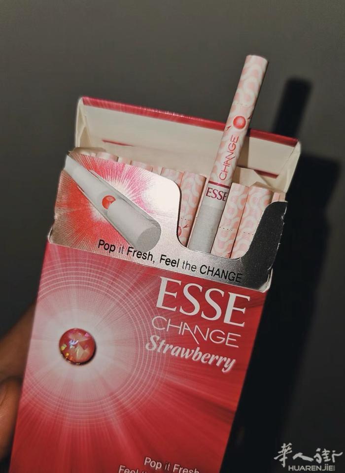 出 Esse草莓爆珠 一根四毛，一盒7块。