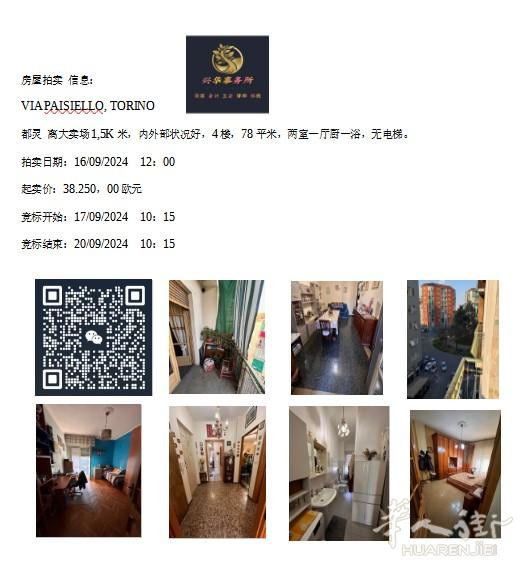 都灵大卖场附近两室一厅拍卖