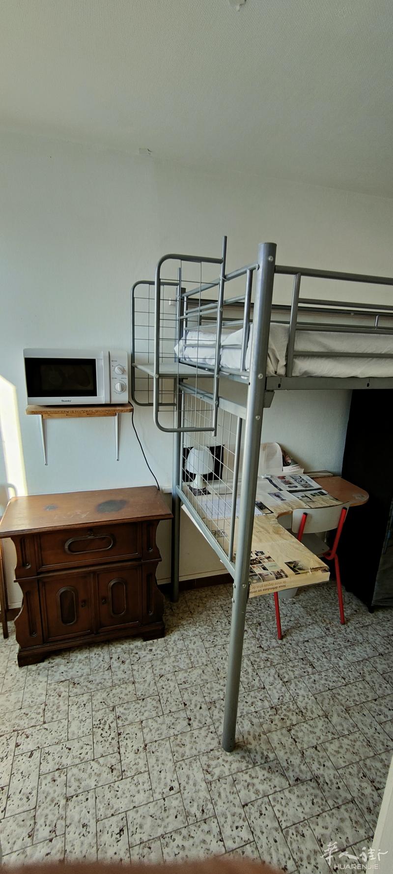 编号202 房补后130欧/月 studio 格勒诺布尔 grenoble 格勒 市中心 空房 出租