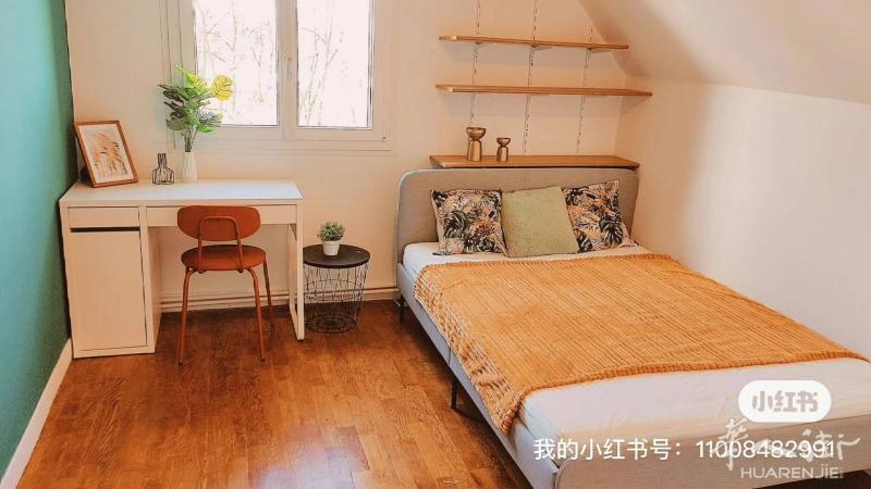 近RER B线巴黎91省大学城性价比超高12平卧室外租（共两间空出）