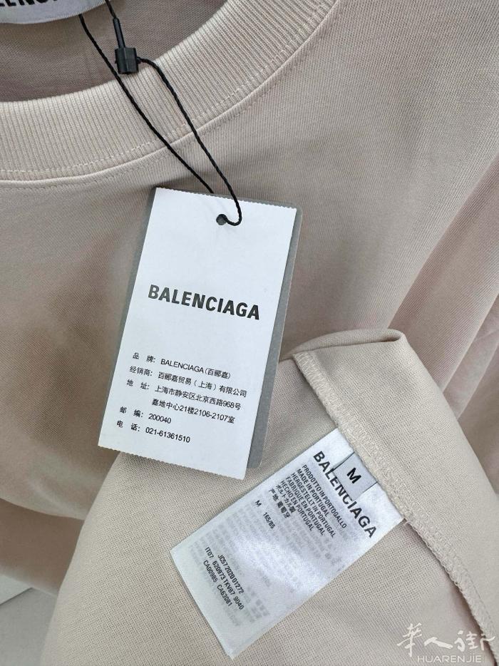 Balenciaga 2024SS 背后印花短袖  原版购入开发，随意对比市面任