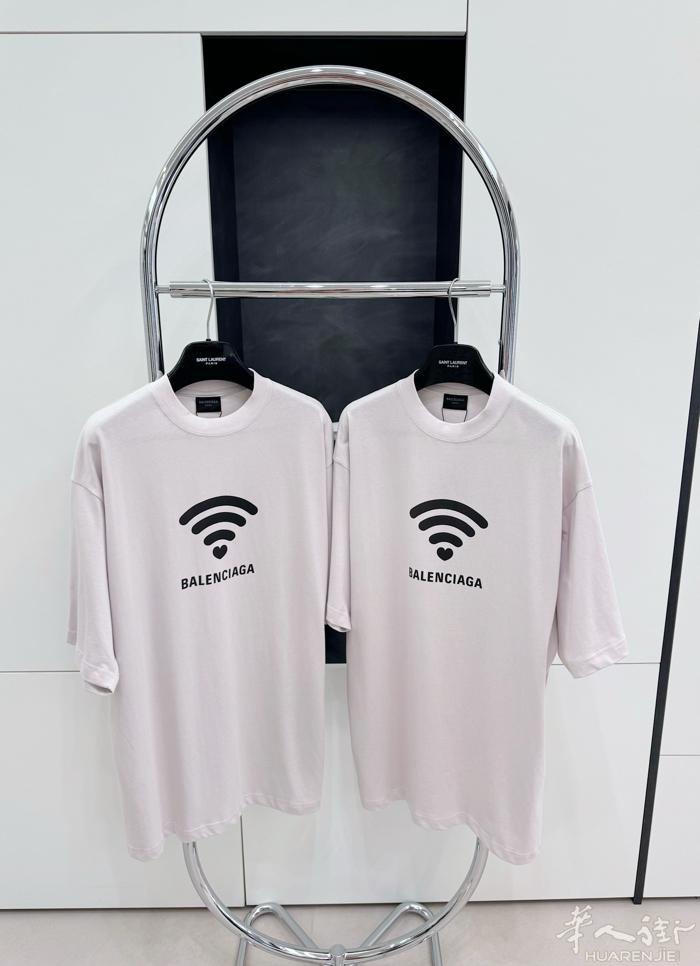 Balenciaga 2024SS 520无线印花圆领短袖  原版购入开发，随意