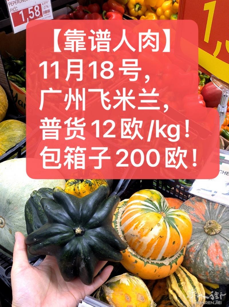 【靠谱人肉】11月18日飞米兰带物，可包箱价格优惠