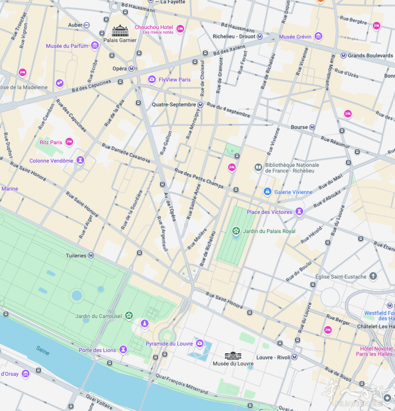 小巴黎2区著名街道rue sainte Anne店铺出租，没有转让费。