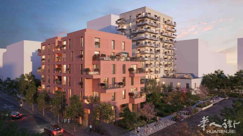 巴黎94省IVRY-SUR-SEINE新房有复式可选，C线步行10分钟，快速直达小巴黎13区