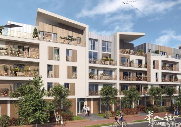 大巴黎94省VILLIERS-SUR-MARNE新房，住宅楼下公交站