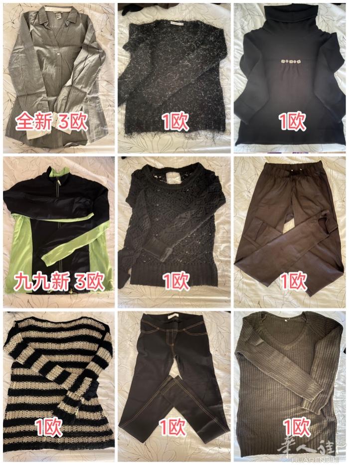 全新半棉皮衣L码30欧 女士皮衣九九新2号码36/38码可穿 剩下的有新有旧10