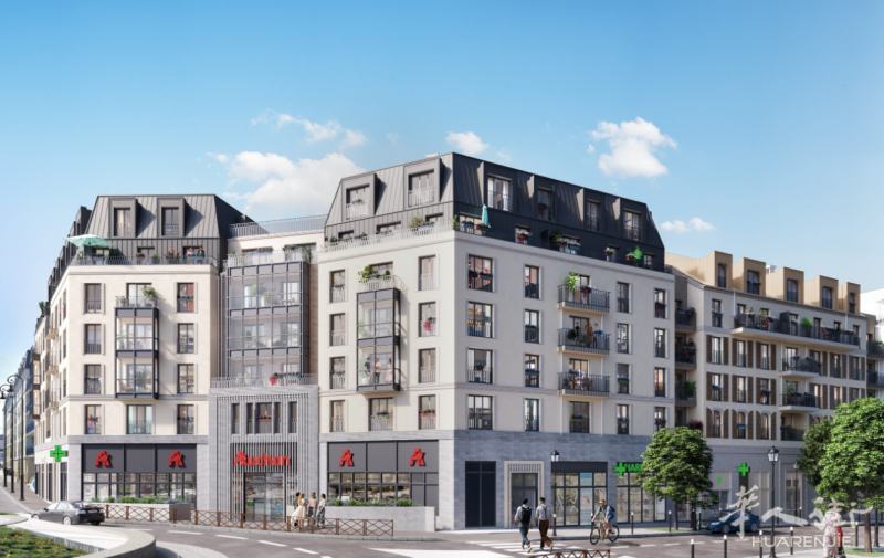 步行6分钟有RER A、J线、L线，巴黎78省Sartrouville花园洋房公寓19万4起
