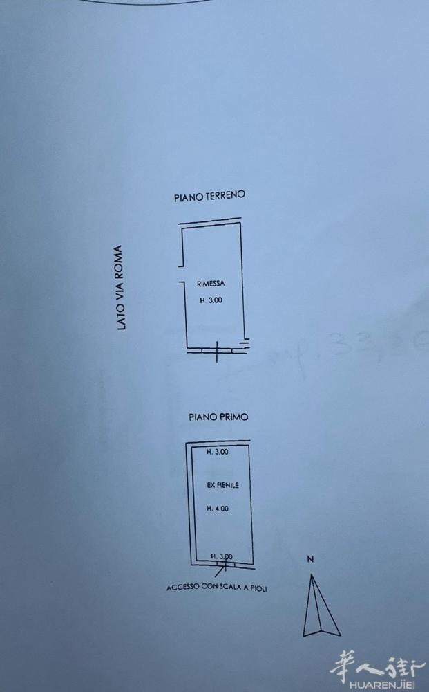 via roma500平四面空独立别墅出售，带2公顷的花园，有游泳池。现有房子非