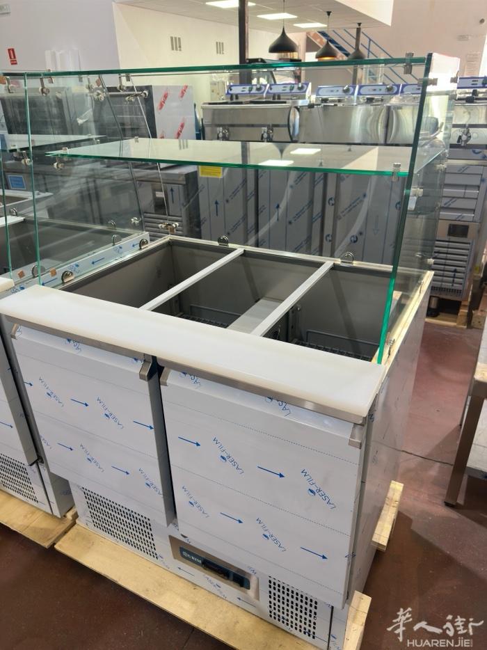 全新双门 三门配餐/沙拉台展示柜冰箱（风冷！无霜） 适用于 奶茶店 外卖店 KE