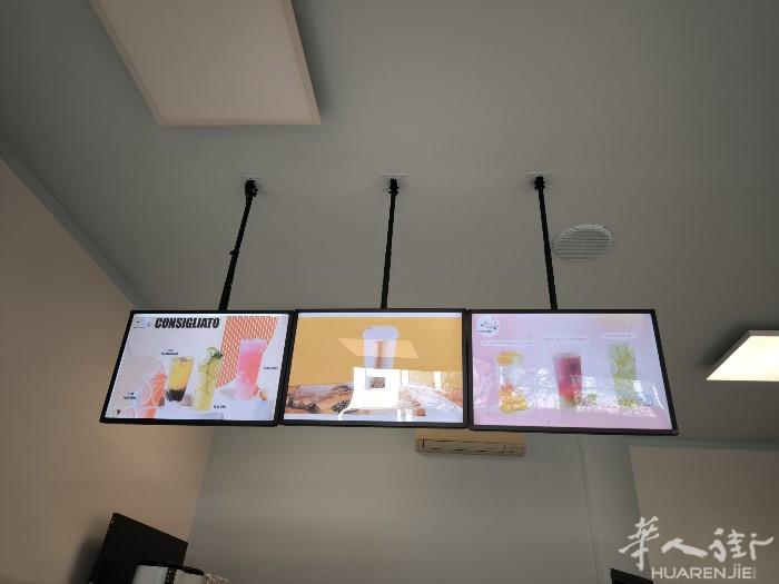 发光LED广告灯箱 超薄电视灯箱挂墙式 60*120cm（三块拼排）黑色，可伸缩