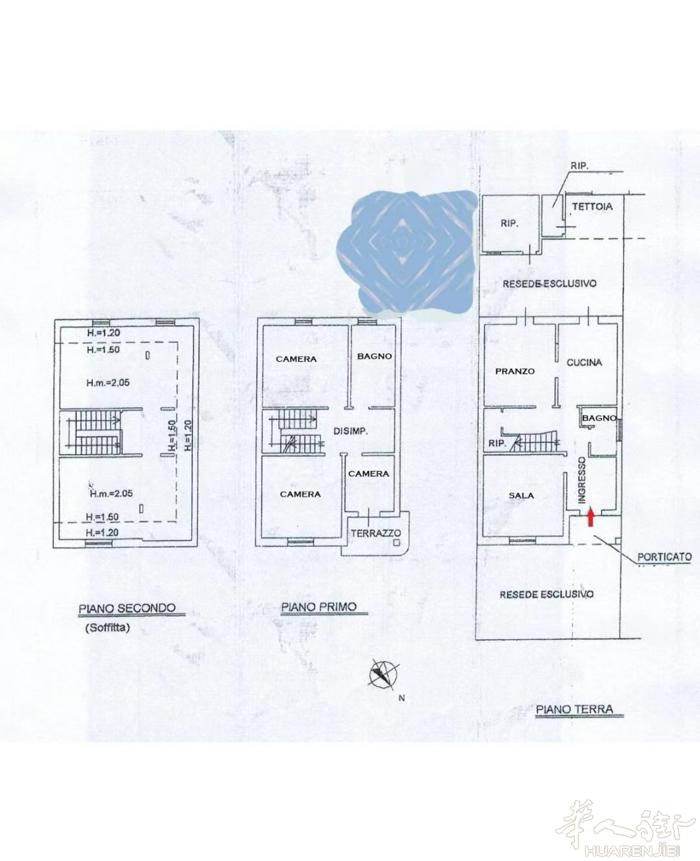 S.giusto工厂带住家出售住家落地房四室一厅+阁楼后面工厂130平方三面空车