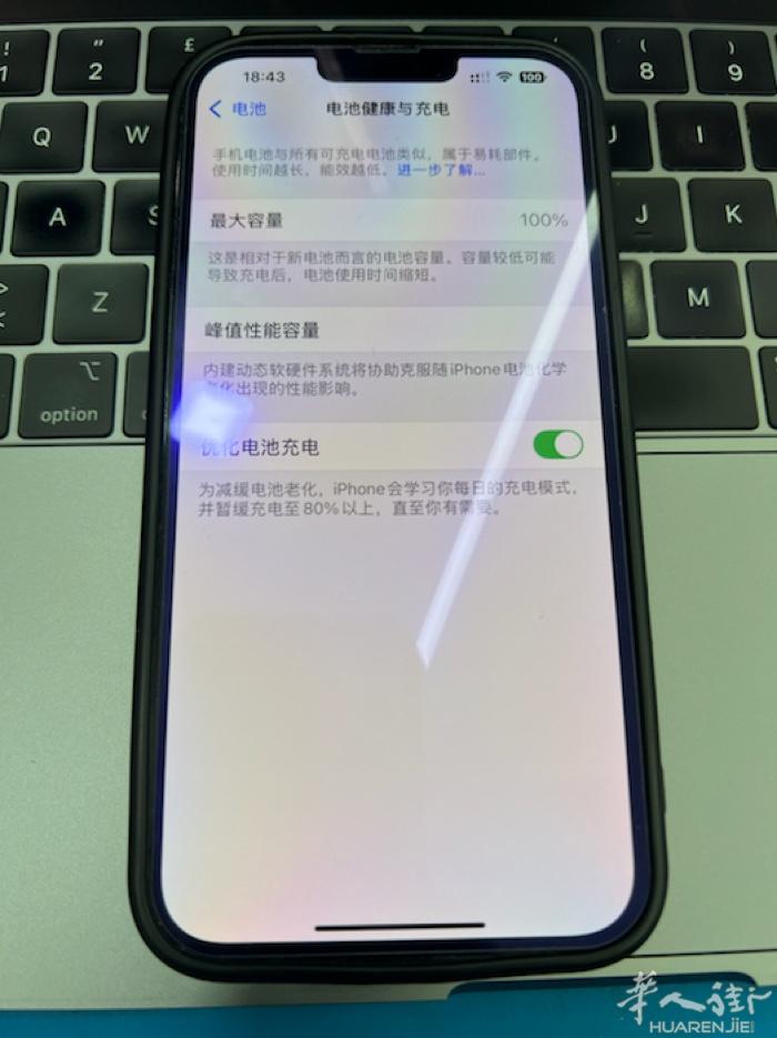 米兰华人街出一部国行双卡苹果13promax 256g兰色，新电池健康100%机
