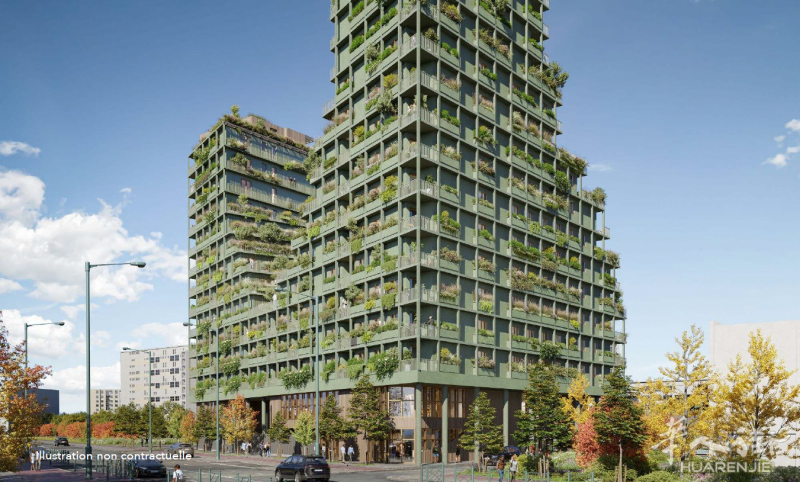大巴黎 92区 Asnières sur seine 靠近地铁站 大街上新楼盘热销
